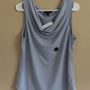 Banana Republic Cowl Neck Tank Top - Soft Blue